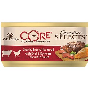 מעדן וולנס קור בקר ועוף ברוטב 79 גרם Wellness Core