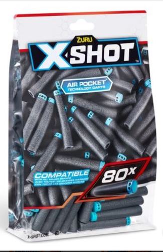מארז  מילוי 80 יחידות חיצים אקס שוט x shot