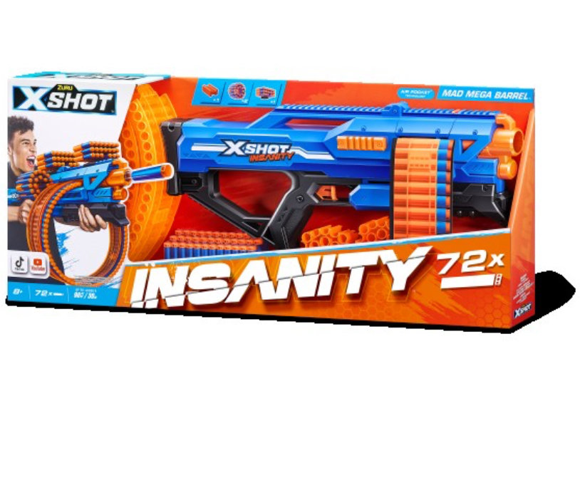 רובה אקס שוט אי שפיות מחסנית עגולה x shot