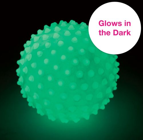 כדור תחושות/עיסוי ענק שקוף ורך עם זיזים בגודל 18 ס