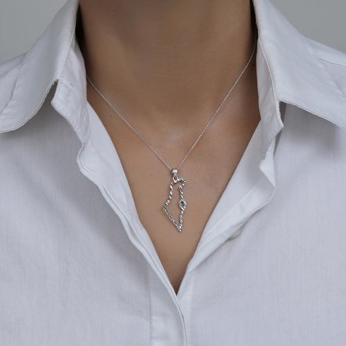 שרשרת ארץ ישראל כסף 925 סטרלינג