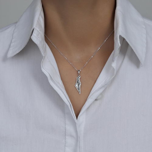 שרשרת ארץ ישראל כסף 925 סטרלינג