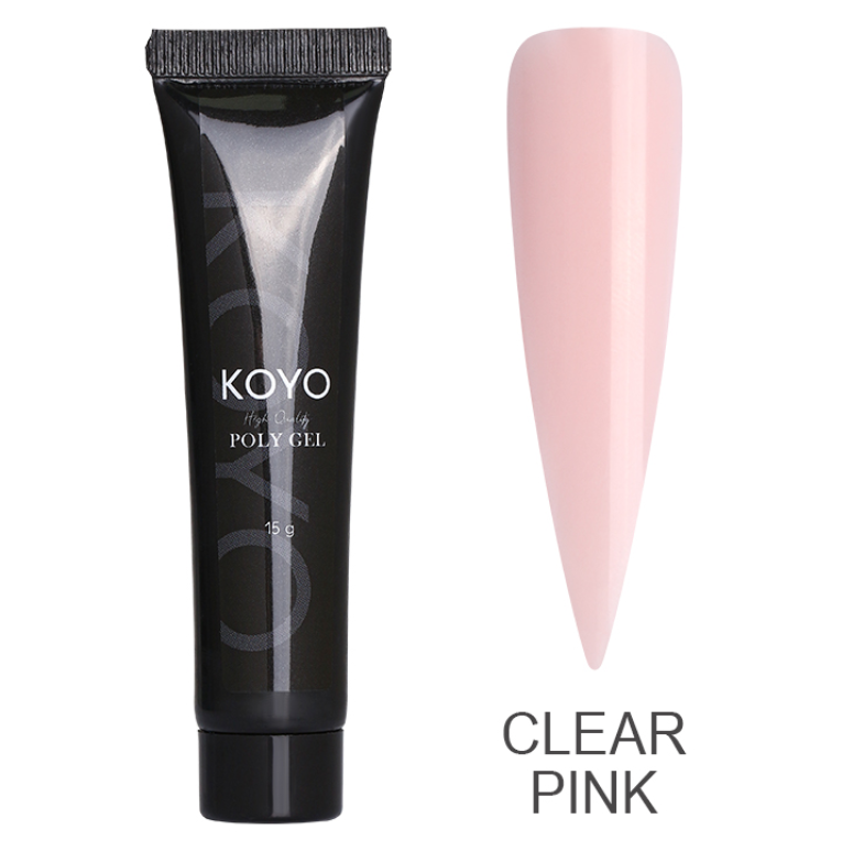 פוליג׳ל CLEAR PINK בגודל 15 מ"ל - קויו | KOYO