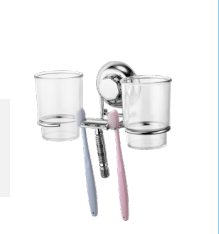 מחזיק לכוס כפול בואקום  - ניקל 