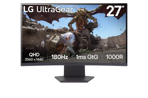 מסך ''27 גיימינג קעור UltraGear™ QHD IPS 180Hz 1ms (GtG) תומך ™HDR10 / FreeSync ביחס 16:9