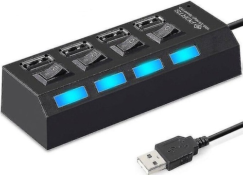 מפצל USB ל-4 +מפסקים