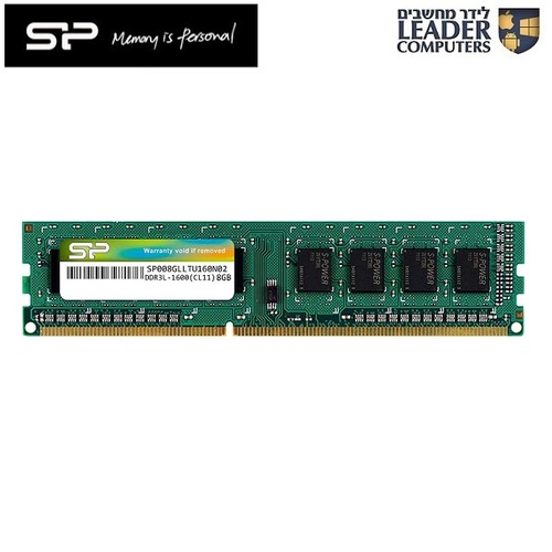 כרטיס זיכרון ראם למחשב נייח Silicon Power 8GB 1600MHz 1.35V DDR3