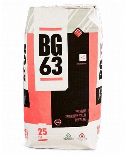 דבק אריחים ביג'י בונד 25 ק”ג BG63 לבן/אפור