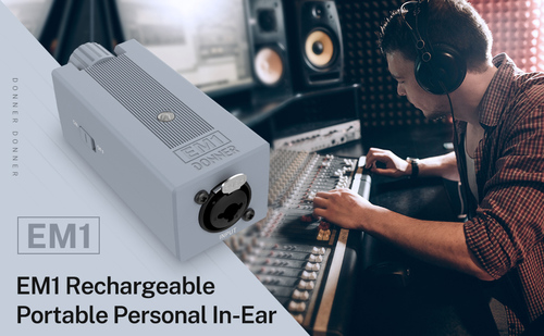 מגבר אוזניות אישי נייד EC1301 EM1 Personal in-Ear Monitor מבית DONNER