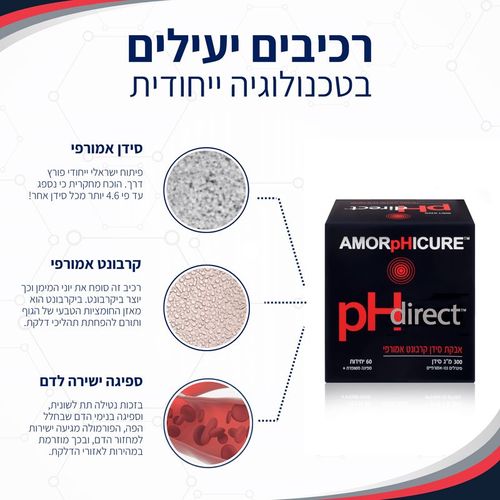 pH דיירקט - אבקת סידן קרבונט אמורפי 300 מק
