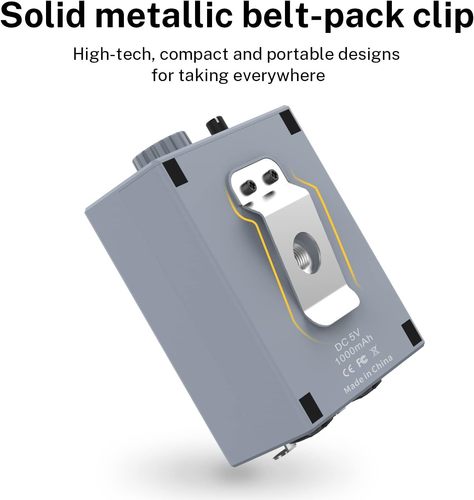 מגבר אוזניות נטען EC1302 עם 2 יציאות EM2 in-Ear Monitor Amplifier מבית DONNER