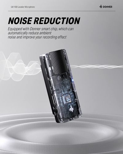 מיקרופון אל חוטי לטלפון חכם Lavalier Microphone for iOS/Android LM100 | EC6646 מבית DONNER