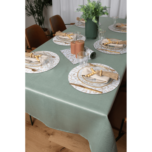 מפת שולחן סנטוריני – ירוק מרווה 150X25