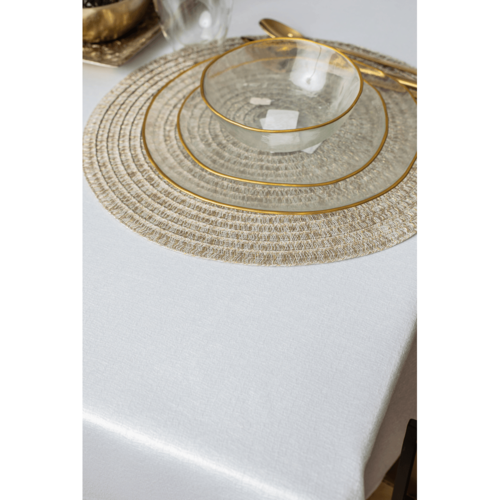 מפת שולחן סנטוריני – טבעי 150x350