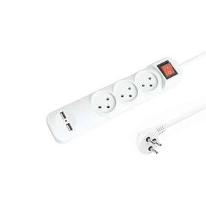  רב שקע 3 + כבל + 2 MP-311+2 / USB גולד ליין Gold Line