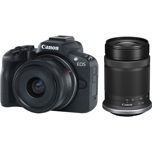 מצלמה חסרת מראה קנון Canon EOS R50 Double Kit 18-45mm + 55-210mm