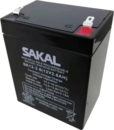 מצבר לייד אסיד -12V\2.6A .