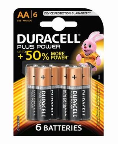 6 סוללות DURACELL AA