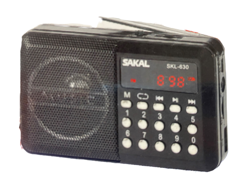 רדיו נייד\טרנזיסטור דיגיטלי נטען SAKAL SKL630