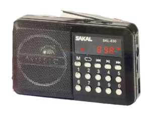 רדיו נייד\טרנזיסטור דיגיטלי נטען SAKAL SKL630