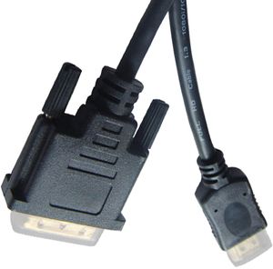 כבל HDMI-DVI 24+1 באורך 1.8 מטר(DVI-HDMI)