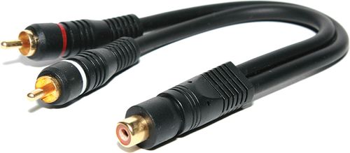 כבל מפצל RCA 2 ל RCA.