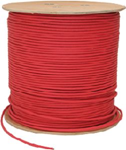 כבל רשת CAT 7 קשיח מסוכך בגליל 100 מטר.