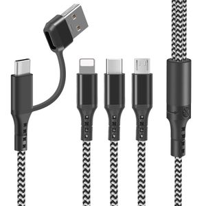 כבל טעינה אוניברסלי-USB/TYPE-C ל3 תקעים-אייפון/MICRO USB/TYPE-C.