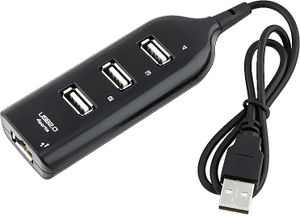 מפצל USB גרסה 2.0V לארבע יציאות.