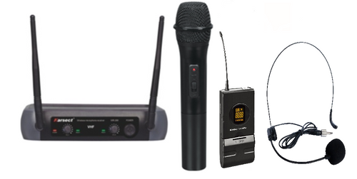 ערכה אלחוטית מיקרופון ידני+מיקרופון מדונה PROAUDIO.