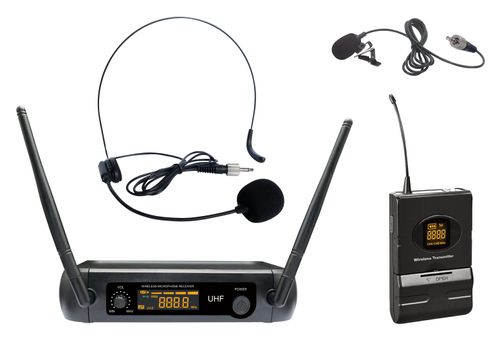 מיקרופון מדונה+דש אלחוטי מקצועי PRO AUDIO .