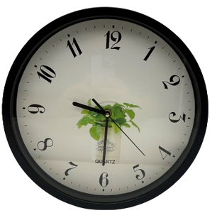 שעון קיר אנלוגי מעוצב 12 אינץ דגם "נענע".