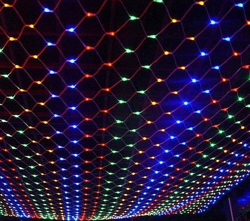 רשת תאורת לד צבעונית RGB