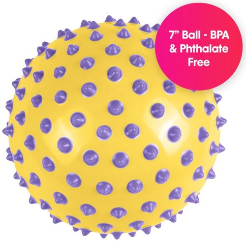 כדור תחושות/עיסוי ענק אטום ורך עם זיזים בגודל 18 ס