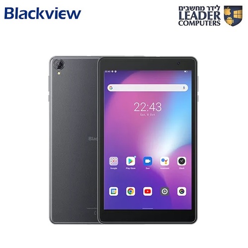 טאבלט 8.0 אינץ עם זיכרון 4GB+128GB, צבע אפור כהה | Blackview Tab 50 WiFi Tablet