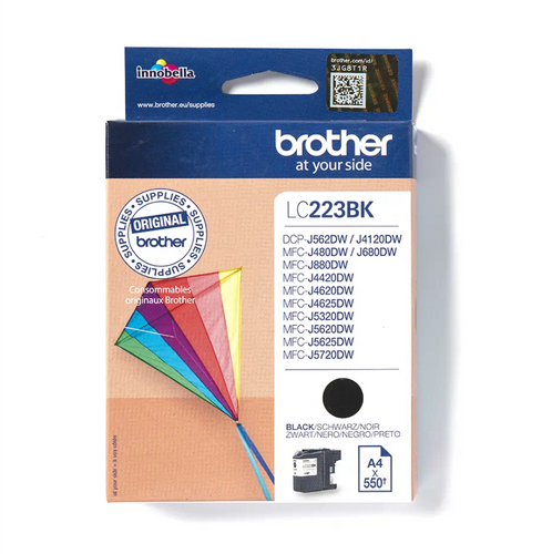 ראש דיו שחור ברדר Brother LC-223BK Black מקורי