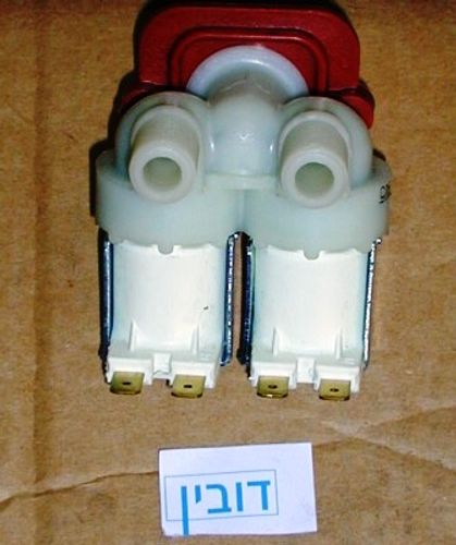 ברז כפול ישר עם הברגה 14 מ