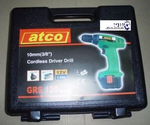 מברגה ATCO 12V סוללות 2 +מטען 1.5AH