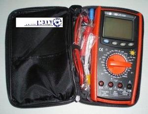 רב מודד דיגטלי עם בודק טמפרטורה +קבלים