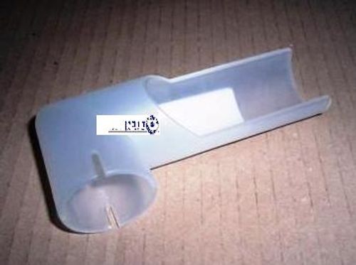 צינור פלסטיק שמאל 110X45 עם חתך וחריצים בזוית 90