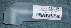 צינור פלסטיק ימין 110X38 עם 2 חתכים