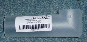 צינור פלסטיק ימין 110X38 עם חתך