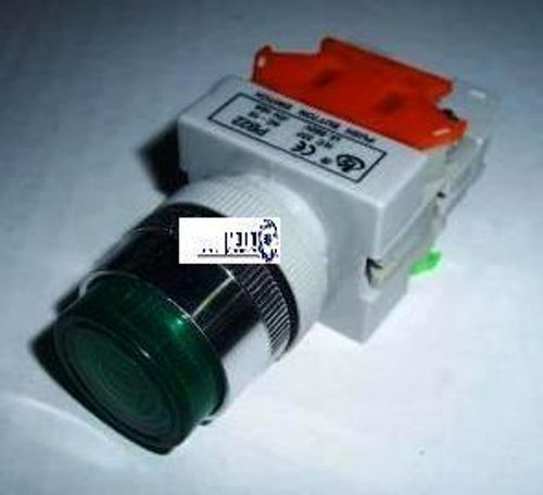 לחצן ירוק מואר פלסטיק ALW2611 220V