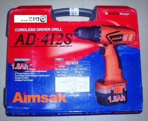 מברגה אימפק 12V סוללות 2 + מטען AIMSAK