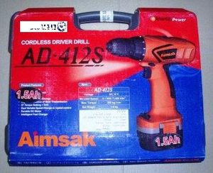 מברגה אימפק 12V סוללות 2 + מטען AIMSAK