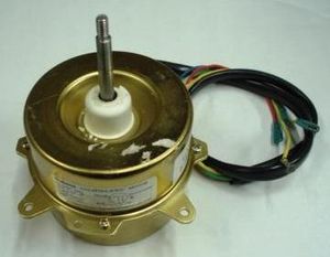 מנוע מעבה מזגן סיני קטן זהוב 3 חוטים 25W עם הברגה וכתום