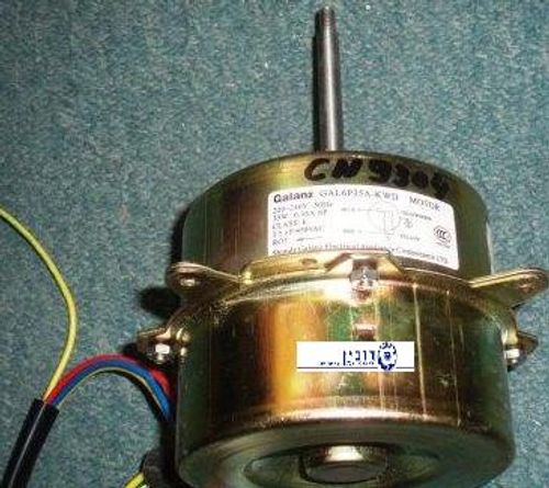 מנוע מעבה מזגן סיני קטן זהוב 3 חוטים 35W עם הברגה וכתום