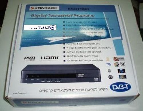 ממיר לטלויזיה KONKA עם שלט +אנטנה