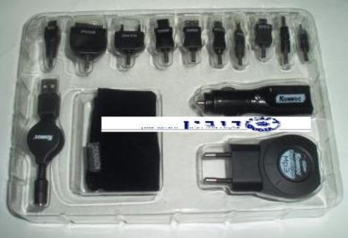 קיט מטען חשמלי אוניברסלי לרכב /נגנים /סלולרי PSP/IPOD