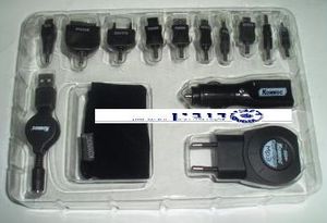 קיט מטען חשמלי אוניברסלי לרכב /נגנים /סלולרי PSP/IPOD